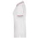 Polo cuello con rayas mujer JN727. Color white/red.