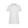Polo cuello con rayas mujer JN727. Color white/navy.