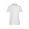 Polo cuello con rayas mujer JN727. Color white/red.