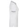 Polo cuello con rayas mujer JN727. Color white/navy.