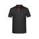 Polo hombre JN728. Color black/orange.