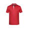 Polo hombre JN728. Color red/white.