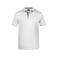Polo hombre JN728. Color white/navy.