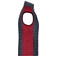 Chaleco híbrido mujer JN739. Color red/melange/anthracite/melange.