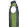 Chaleco acolchado híbrido hombre JN740. Color kiwi/melange/anthracite/melang.