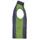 Chaleco acolchado híbrido hombre JN740. Color kiwi/melange/anthracite/melang.