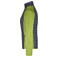 Chaqueta híbrida mujer JN741. Color kiwi/melange/anthracite/melang.