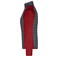Chaqueta híbrida mujer JN741. Color red/melange/anthracite/melange.
