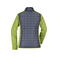 Chaqueta híbrida mujer JN741. Color kiwi/melange/anthracite/melang.