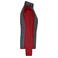 Chaqueta híbrida mujer JN741. Color red/melange/anthracite/melange.