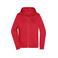 Sudadera con capucha y cremallera mujer JN755. Color red.