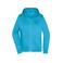 Sudadera con capucha y cremallera mujer JN755. Color turquoise.