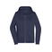 Sudadera con capucha y cremallera mujer JN755. Color navy.