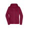 Sudadera con capucha y cremallera mujer JN755. Color wine.