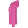 Sudadera con capucha y cremallera mujer JN755. Color pink.