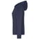 Sudadera con capucha y cremallera mujer JN755. Color navy.