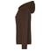 Sudadera con capucha y cremallera mujer JN755. Color brown.