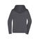 Sudadera con capucha y cremallera mujer JN755. Color graphite.