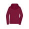 Sudadera con capucha y cremallera mujer JN755. Color wine.