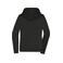 Sudadera con capucha y cremallera mujer JN755. Color black.