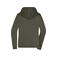 Sudadera con capucha y cremallera mujer JN755. Color dark/grey.