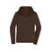 Sudadera con capucha y cremallera mujer JN755. Color brown.