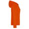 Sudadera con capucha y cremallera mujer JN755. Color orange.