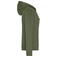 Sudadera con capucha y cremallera mujer JN755. Color olive.