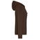 Sudadera con capucha y cremallera mujer JN755. Color brown.