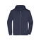 Sudadera con capucha y cremallera hombre JN756. Color navy.