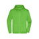 Sudadera con capucha y cremallera hombre JN756. Color lime/green.