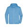 Sudadera con capucha y cremallera hombre JN756. Color sky/blue.