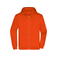 Sudadera con capucha y cremallera hombre JN756. Color orange.