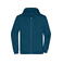 Sudadera con capucha y cremallera hombre JN756. Color petrol.