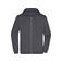 Sudadera con capucha y cremallera hombre JN756. Color graphite.
