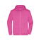 Sudadera con capucha y cremallera hombre JN756. Color pink.