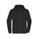 Sudadera con capucha y cremallera hombre JN756. Color black.
