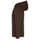 Sudadera con capucha y cremallera hombre JN756. Color brown.