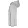 Sudadera con capucha y cremallera hombre JN756. Color grey/heather.