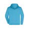 Sudadera con capucha y cremallera hombre JN756. Color turquoise.
