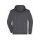 Sudadera con capucha y cremallera hombre JN756. Color graphite.