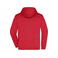 Sudadera con capucha y cremallera hombre JN756. Color red.