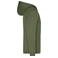 Sudadera con capucha y cremallera hombre JN756. Color olive.