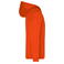 Sudadera con capucha y cremallera hombre JN756. Color orange.