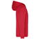 Sudadera con capucha y cremallera hombre JN756. Color red.