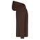 Sudadera con capucha y cremallera hombre JN756. Color brown.