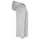 Sudadera con capucha y cremallera hombre JN756. Color grey/heather.