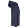 Sudadera con capucha y cremallera hombre JN756. Color navy.