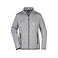 Chaqueta polar mujer JN761. Color light/grey melange/red.