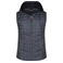 Chaleco acolchado con capucha mujer JN767. Color grey/melange/anthracite/melang.